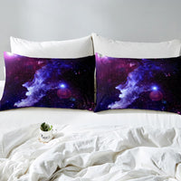 1 x RAW Customer Returns 3D Galaxy Bedding Set 140x200cm Starry Sky Printed Duvet Cover Purple Blue Kids Boys Girls Decoration Soft Microfiber Bed Linen - RRP €20.4