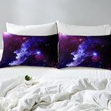 1 x RAW Customer Returns 3D Galaxy Bedding Set 140x200cm Starry Sky Printed Duvet Cover Purple Blue Kids Boys Girls Decoration Soft Microfiber Bed Linen - RRP €20.4