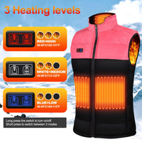 1 x RAW Customer Returns Tonfarb Heated Vest, Heating Vest for Women with 4 Heating Zones 3 Temperature Levels, Electric USB Heated Vest for Outdoor Fishing Skiing Battery Not Included  - RRP €59.99