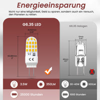 1 x RAW Customer Returns DoRight G6.35 LED 12V Warm White, 3.5W LED bulbs replaces 35W halogen lamps 350LM Warm White 3000K 12V AC DC LED pin base lamps, small light bulbs not dimmable - 5 pieces - RRP €13.46