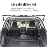 1 x RAW Customer Returns DASNTERED Car Dog Barrier Net, Universal Car Pet Barrier Safety Net for Dog Pet Children, Mesh Fence Safety Barrier Separation Net Fence Protection Black  - RRP €18.99