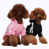 1 x RAW Customer Returns Fashion Dog Hoodie Dog Clothes Streetwear Pure Cotton Sweatshirt Dog Cat Puppy Small Medium Large Fashion Outfit Black Pink, S  - RRP €11.74