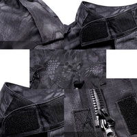 1 x RAW Customer Returns QMFIVE Tactical Jacket Tactical Uniform Airsoft Jacket Tactical Men BDU Combat Jacket Shirt Pants Suit Camo for CS Game Paintball Airsoft - RRP €54.19