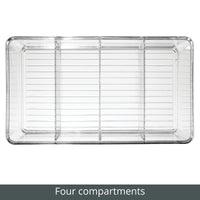 1 x RAW Customer Returns mDesign storage box for the kitchen cupboard organizer with eight compartments for food storage modern kitchen organizer for packet soups, spices etc. transparent - RRP €21.17