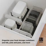 1 x RAW Customer Returns Umbra Peggy Drawer Organizer Kitchen, Kitchen Cabinet Organization System for Storing Pots, Lids, Containers and More, Set of 2 - RRP €22.16