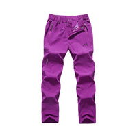 1 x RAW Customer Returns VERTAST women s hiking pants summer lightweight trekking pants quick-drying breathable outdoor pants for travel hiking with zip pockets, purple, L - RRP €32.57