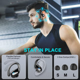 1 x RAW Customer Returns Bluetooth Headphones Sport, 75hrs Headphones Wireless Bluetooth 5.3 with 3D Stereo Bass, 4 ENC Mics Noise Cancelling Wireless Earbuds, LED Display, IP7 Waterproof, USB-C Quick Charge in Ear Earphones - RRP €32.99