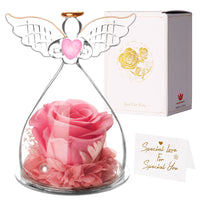 23 x Brand New Winthai Rose Mother s Day Gifts for Mom Wife Grandma, Eternal Rose in Glass, Mother s Day Gift Angel Rose Valentine s Day Flowers, Mom Gift Birthday for Women - RRP €552.0