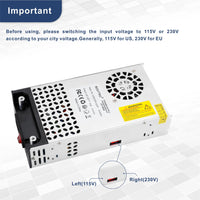 1 x RAW Customer Returns BOSYTRO switching power supply 12V 50A 600W power supply transformer power supply transformer 230v to 12v power supply SMPS for LED strips, CCTV, radio, camera, laboratory power supply - RRP €49.99