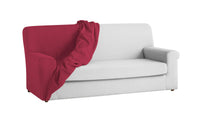 1 x RAW Customer Returns Textil-home Elastic sofa cover TEIDE, sofa cover couch cover - 1 seater - 70 to 100 cm. Color red - RRP €24.9