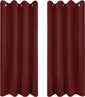 1 x RAW Customer Returns Utopia Bedding blackout curtains with eyelets thermal curtain set of 2 132x160 cm, red heat and cold insulating and sound-absorbing curtain opaque for living room, bedroom and office - RRP €20.98