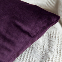 1 x RAW Customer Returns MIULEE velvet cushion cover pillowcase pillow covers sofa cushions decorative throw pillows couch cushions decorative cover cover decorative pillows for sofa living room bedroom set of 2 60 x 60 cm aubergine purple - RRP €22.49