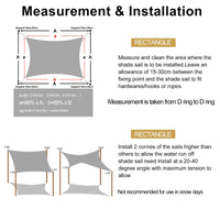 1 x RAW Customer Returns LOVE STORY Sun Sail Rectangular 2x4m with Stainless Steel Fixing Kit, Sun Protection Balcony Terrace HDPE UV Protection Breathable for Garden Outdoor, Anthracite - RRP €38.35