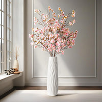 1 x RAW Customer Returns Dremisland 4pcs Artificial Cherry Blossom Branches Pink Peach Flowers 100cm Fake Artificial Flowers Bulk Spring Silk Flowers Plants Bundle Long Stems for Wedding Party Table Vase Decor - RRP €26.06