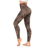 1 x RAW Customer Returns FuelMeFoot Leggings Women High Waist Opaque Leggings with Tummy Control Slim Fit Comfortable Soft Elastic Sports Leggings. 1 Pack-03-Leopard L XL - RRP €11.99