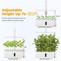 1 x RAW Customer Returns YUCHENGTECH Hydroponic Growing System 9 Pods Indoor Hydroponic Garden with LED Light for Plants Hydroponic Growing Kit Height Adjustable Hydroponic System - RRP €54.32