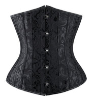 1 x RAW Customer Returns Everbellus Women s 24 Steel Boned Corset Slimming Corset Belt Underbust Cincher Without Boning Waist Cincher Black Medium - RRP €28.8