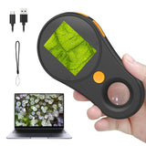 1 x RAW Customer Returns Cell Phone Microscope for Kids, Ashfly 2.0 IPS Screen 500X Portable Pocket Microscope, 3 Levels Adjustable LED Lights USB Connect to PC, Mini Microscope Outdoor-White Educational Gift  - RRP €21.62