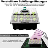 1 x RAW Customer Returns 10 pieces indoor greenhouse cultivation box, 120 cells mini greenhouse cultivation set, seedling starter trays, greenhouse plastic cultivation trays with lid ventilation for seedling plant - RRP €16.54