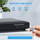 1 x RAW Customer Returns Ceihoit Mini DVD Player for TV HDMI AV output with cable included, HD 1080P upscaling, USB input, All regions free, error correction, integrated PAL NTSC system, DVD CD Player - RRP €33.42