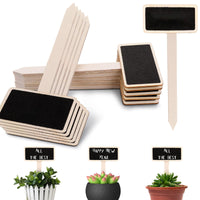 1 x RAW Customer Returns UNINGYI 30 Labels Black Wooden Plant Labels, T-Type Garden Black Board Markers, Wooden Garden Stakes for Vegetable Seeds Trees Herbs Flowers Garden Rectangular - RRP €18.0