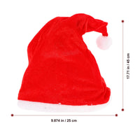 2 x Brand New PRETYZOOM Christmas Music Electric Hat Santa Claus Party Cap Adorable Headwear Decoration Without Battery - RRP €76.98