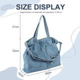 1 x RAW Customer Returns LHHMZ Denim Hobo Bags for Women Retro Jean Shoulder Bag Casual Jean Tote Handbags Denim Leisure Bags for Teenage Girls - RRP €24.89