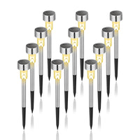 1 x RAW Customer Returns GIGALUMI Solar Lamp for Outdoor, 12 Pack, Warm White Waterproof LED Solar Lights for Outdoor, Patio, Lawn, Garden, Yard, Paths - RRP €25.15