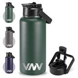 1 x Brand New VNV stainless steel water bottle, 750ml, 1L, large capacity leak-proof, suitable for sports, school, fitness, outdoors, camping, etc. Purple  - RRP €20.4