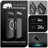 1 x RAW Customer Returns TUDIA MergeGrip Compatible for Google Pixel 8 Pro Case 2023, MagSafe Compatible Slim Double Layer Raised Edge Non-Slip Magnetic Built-in Magnet in Military Grade - Matte Black - RRP €23.39