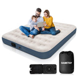 1 x RAW Customer Returns Dametay air mattress self-inflating for 2 people air bed with integrated pump inflatable mattress quick inflation self-inflatable air mattress for camping home travel 198 x 152cm - RRP €72.99