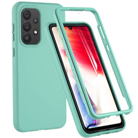 1 x RAW Customer Returns OWKEY 360 Degree Case Compatible with Samsung Galaxy A33, Full Body Protective Case with Built-in Glass Screen Protector, Shockproof Full Body Mobile Phone Case for Samsung Galaxy A33 Green  - RRP €18.99