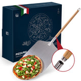 1 x RAW Customer Returns Blumtal pizza peel 30.5x30.5 cm surface and removable wooden handle 61 cm - pizza peel made of aluminum - pizza turner bread peel - pizza accessories pizza peel - pizza peel wood - RRP €21.62