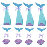 1 x Brand New Mermaid Candy Box Mermaid Candy Boxes Mermaid Paper Bags for Kids Birthdays, Mermaid Themed Parties, Beach Weddings, Baby Showers, Decorative Accessories, 20 Pieces - RRP €11.59