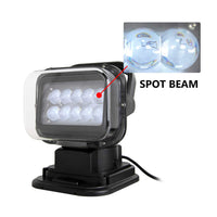 1 x RAW Customer Returns RIGIDON LED work light with magnetic base, 5D 50W LED searchlight 12V with remote control, spot offroad headlight for car SUV ATV tractor truck vehicle 4x4 boat, 6000K LED work light - RRP €108.99