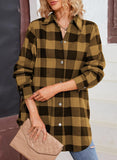 2 x Brand New MAVIS LAVEN Shirt Women Checked Traditional Blouse Plaid Long Sleeve Shirt Flannel Blouse Elegant Tops Made of Cotton - RRP €55.4