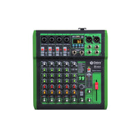 1 x RAW Customer Returns D Debra Professional Audio Mixer with 99 DSP Digital Effects, 6 Channels, USB MP3 Input, 48V, Phantom Power, for DJ Consoles, Home, Karaoke and Recording Studio DI-6UX  - RRP €149.0