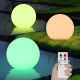 5 x Brand New uuffoo 3 Pack Solar Lights for Outdoor, RGB IP67 Waterproof Floating Pool Light with Remote Control and Ground Plug, Solar Garden Lights for Pool, Pond, Yard, Garden, Home Decor Disc Shape  - RRP €191.5