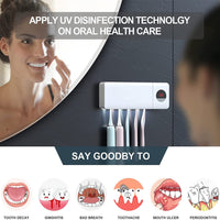 1 x RAW Customer Returns DSHOW UV Toothbrush Sanitizer, Toothbrush Sanitizer Holder, Sterilization Timing Functions, 2000mAh Rechargeable Cordless Wall Mounted Toothbrush Sterilizer for Bathrooms - RRP €27.97