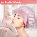 36 x Brand New Annhua Satin Hair Cap, Adjustable Satin Cap for Sleeping, Large Sleeping Cap with Wide Elastic Band, Satin Sleep Cap for Curly Hair Thick Hair Natural Hair Long Hair Hair Braids, Pink - RRP €993.6