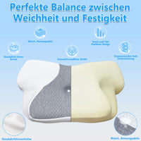 1 x RAW Customer Returns Homesuit Orthopedic Pillow Anti Snoring Pillow Migraine Pillow Ergonomic Pillow Side Sleeper and Back Sleeper Memory Foam Pillow Neck Support Pillow Side Sleeper Pillow - RRP €40.33