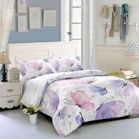 1 x RAW Customer Returns HOSIMA Purple Butterfly Bedding Set for Adults Boys Girls Purple Butterfly Print Duvet Cover with 2 Pillowcases Purple Butterfly S  - RRP €35.99