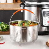 1 x RAW Customer Returns Steamer Basket for Instant Pot, Vegetable Steamer Basket, Stainless Steel Steamer Basket Insert for Pots 8qt  - RRP €28.99