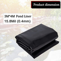 1 x RAW Customer Returns Poweka pond liner cut PVC 3M 4M, UV and weather resistant, swimming pond liner garden pond tarpaulin for fish ponds, waterfall and water garden - RRP €55.99