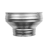 1 x RAW Customer Returns 150 to 80 mm channel reducer, round reducer, pipe riser, galvanized steel reducer drain, drain and vent , reducing coupling - RRP €20.6