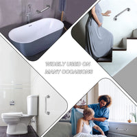 1 x RAW Customer Returns pieces 40 cm grab bar stainless steel non-slip for bathroom bathtub grab bar shower safety handles grab bar bathroom wall grab bar bathtub handle shower handle for disabled seniors children - RRP €19.42