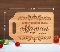 1 x RAW Customer Returns Giftasy Gift for Mom - Bamboo Cutting Board, Birthday Gift, Mom, Christmas, Mother s Day Gift Idea - RRP €20.4