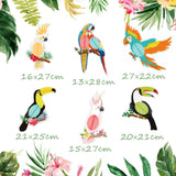 1 x Brand New YiiiGoood Hawaii Parrot Decoration 6 Pieces Paper Birds Tiki Bar Party Decoration 3D Tropical Bird Decoration Jungle Streamers Outdoor Luau Party Decoration - RRP €8.96