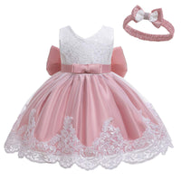 1 x RAW Customer Returns LZH Christening Dresses for Baby Girls Princess Wedding Dress Kids Birthday Party Dresses - RRP €24.47