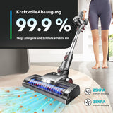 1 x RAW Customer Returns KLiHD Cordless Vacuum Cleaner 450W 38000Pa Cordless Vacuum Cleaner - with LED Display Up to 55Mins Running Time Anti-Tangle Vacuum Cleaner Stick Vacuum Cleaner for Pet Hair Hard Floors Carpet - RRP €131.98